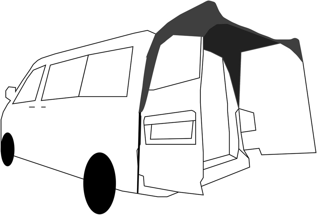 Quest Osprey Campervan Rear Sun Canopy (T5,6,6.1) Quest Leisure - UK Camping And Leisure