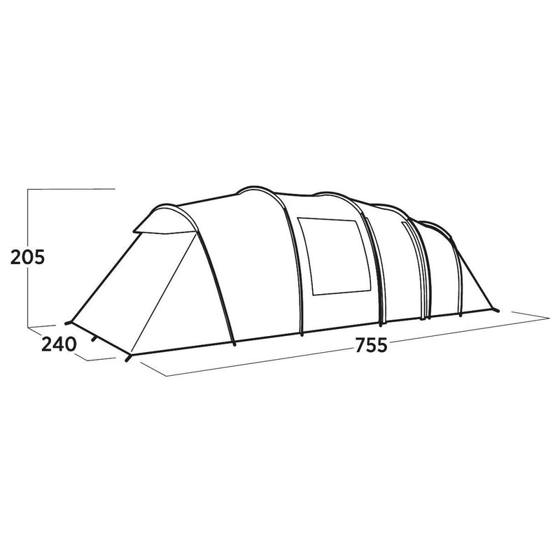 Easy Camp Leka Twin 8 Pole Tent Green 8 Person Easy Camp - UK Camping And Leisure