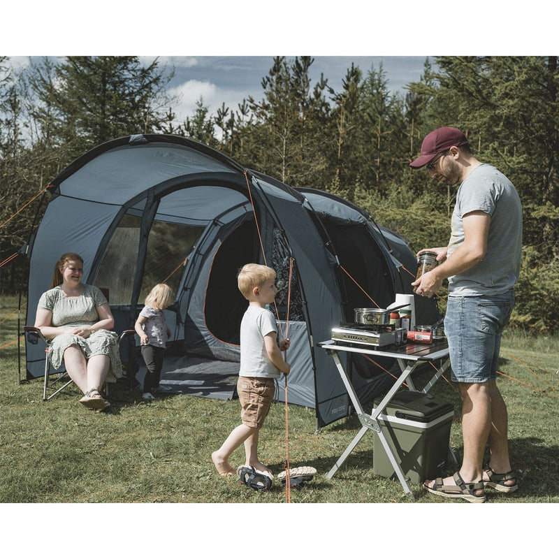 Easy Camp Skarvan 4 Pole Blue 4 Person Tent Easy Camp - UK Camping And Leisure