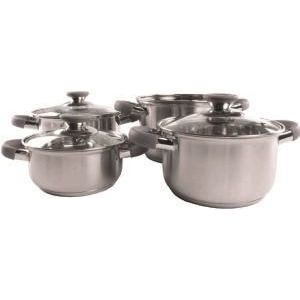 Via Mondo Chef 1 7Pce Stainless Steel Cookware Set 1165253 Via Mondo - UK Camping And Leisure