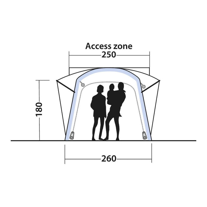 Outwell Bremburg Air Drive-Away Campervan Air Awning 175-200cm Outwell - UK Camping And Leisure