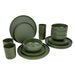 Bo-Camp Industrial Collection Tableware Patom 16 Pieces Green Bo-Camp - UK Camping And Leisure