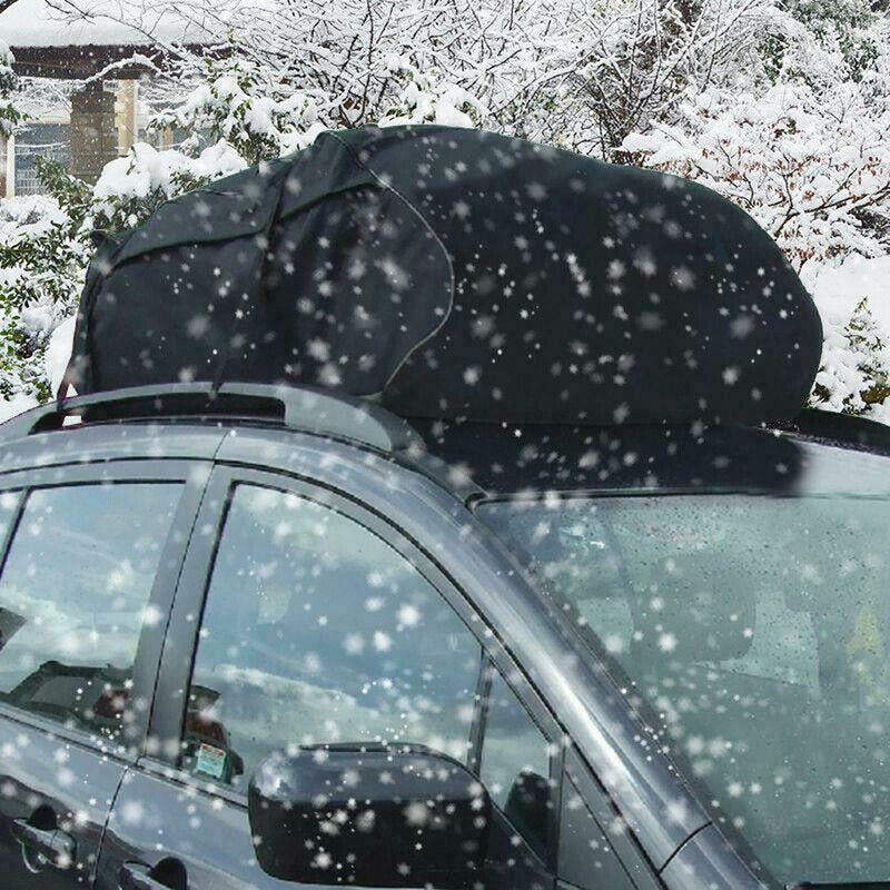 458 Litre Large Car Cargo Travel Rain Proof Roof Top Bag Storage Carrier Box Streetwize - UK Camping And Leisure