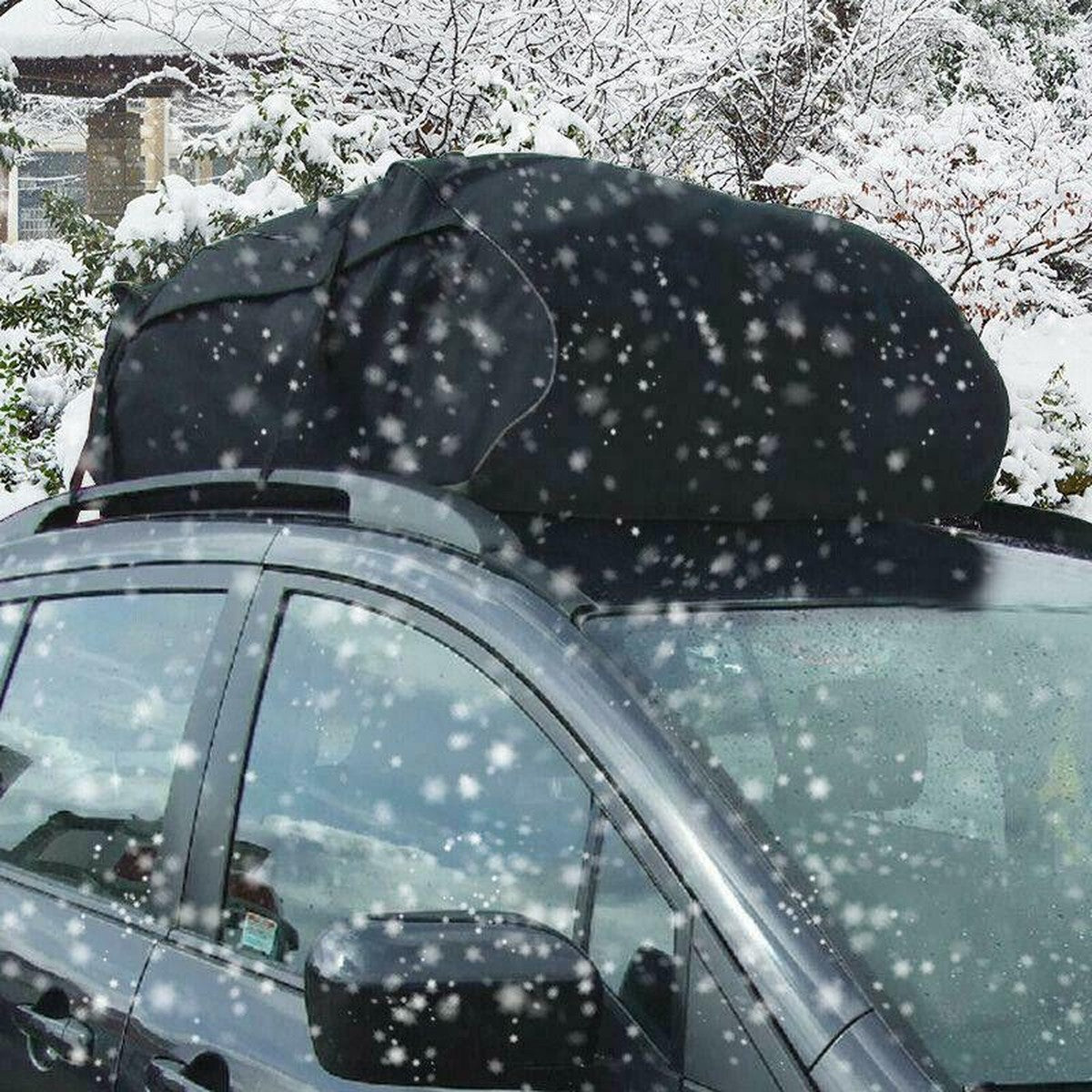 458 Litre Large Car Cargo Travel Rain Proof Roof Top Bag Storage Carrier Box Streetwize - UK Camping And Leisure