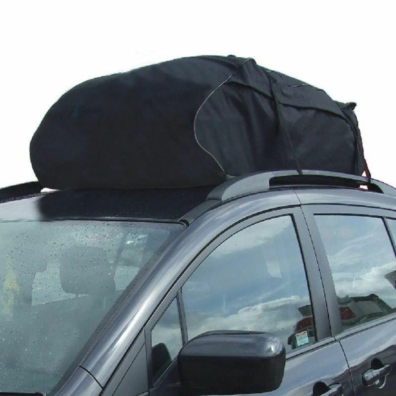458 Litre Large Car Cargo Travel Rain Proof Roof Top Bag Storage Carrier Box Streetwize - UK Camping And Leisure