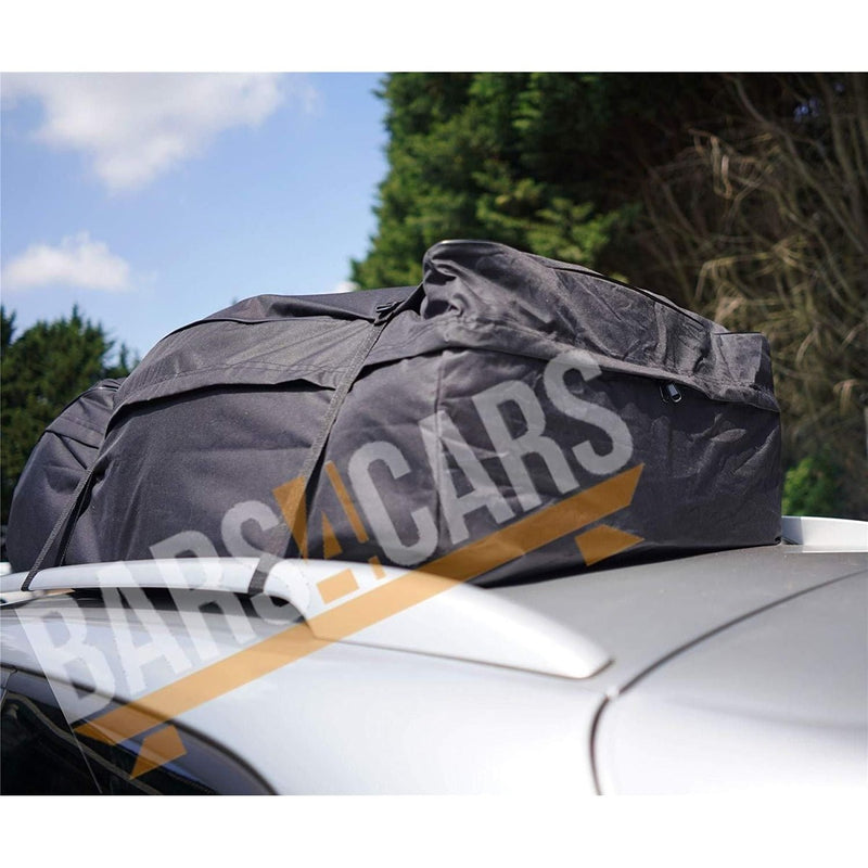 458 Litre Large Car Cargo Travel Rain Proof Roof Top Bag Storage Carrier Box Streetwize - UK Camping And Leisure