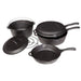 Vango Camp Chef 6 Piece Cast Iron Set - Black Vango - UK Camping And Leisure