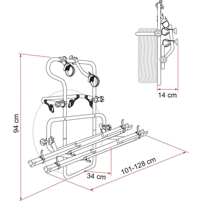 Fiamma Carry-Bike Backpack 4X4 (02093B38-) Fiamma - UK Camping And Leisure