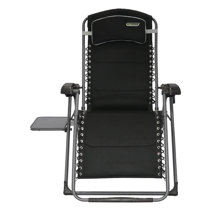 Vienna Pro Relax XL chair with side table F1363 Quest - UK Camping And Leisure