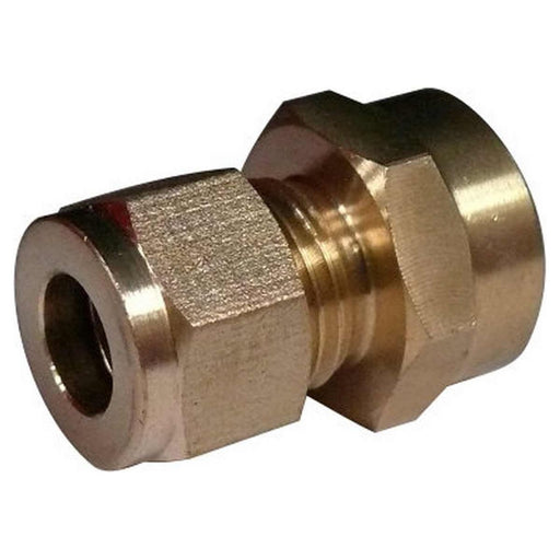 AG Female Compression Straight Coupling (3/8" Copper to 3/8" BSP) AG - UK Camping And Leisure