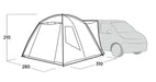 Easy Camp Utne Driveaway Awning Grey Easy Camp - UK Camping And Leisure