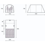 Kampa Sandwood 03 Tent 3 Person Poled - View 9
