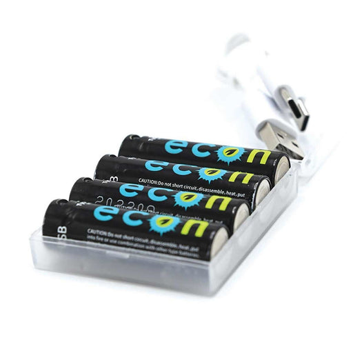 Wolf Outdoors 1800mwh USB-C Rechargeable AA Batteries with Case Wolf Outdoors - UK Camping And Leisure
