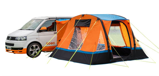 Olpro Cubo Breeze v2  Campervan Awning Orange | sewn-in groundsheet, quick pitch, 5000mm, tailgate