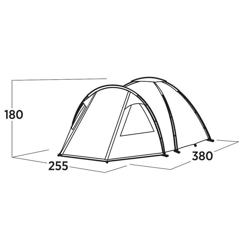 Easy Camp Kinn 4 Pole Tent Green 4 Person Easy Camp - UK Camping And Leisure