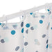 Shower Curtain White & Green Dot 234701 Rayen - UK Camping And Leisure