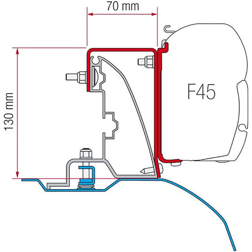 Fiamma Kit Ducato H2 Roof Rail Fiamma - UK Camping And Leisure