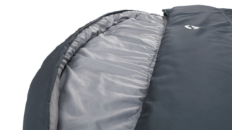 Outwell Campion Lux Double Dark Grey Double Sleeping Bag | breathable, camping sleeping bag