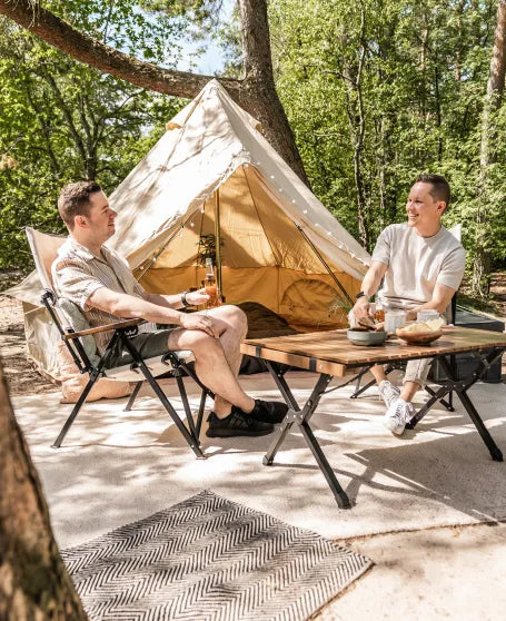 Travellife Iver Table Lounge Walnut 90 2129320 | lightweight, camping table, glamping, garden