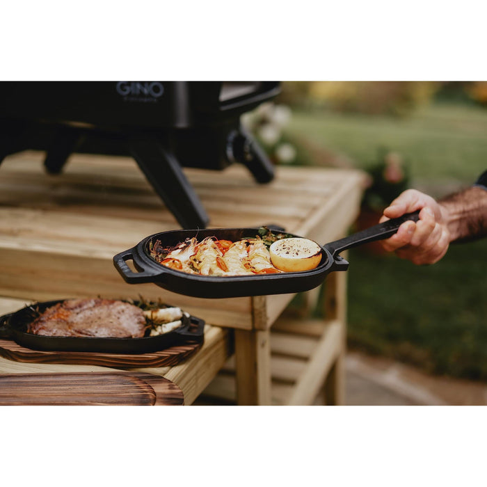 Cast Iron Griddle Pan GP090101 Gino D'Acampo - UK Camping And Leisure