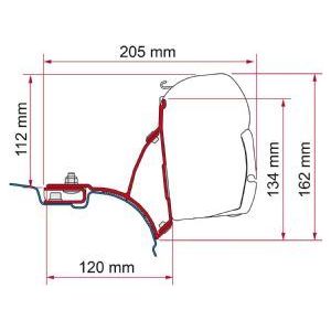 Fiamma F45 Adapter Kit Vw T5 Transporter Multivan Uk 98655-648 Fiamma - UK Camping And Leisure