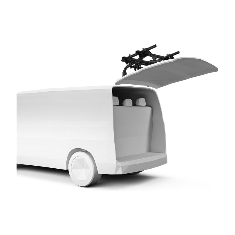 Thule WanderWay two-bike hanging trunk bike rack black Thule - UK Camping And Leisure