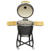 Dellonda Deluxe 22"(56cm) Ceramic Kamado Style BBQ with Wheeled Stand Dellonda - UK Camping And Leisure