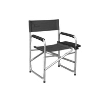 Isabella Lightweight Dark Grey Aluminium Folding Directors Chair Side Table