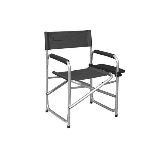 Isabella Lightweight Dark Grey Aluminium Folding Directors Chair Side Table | camping chair, camping table