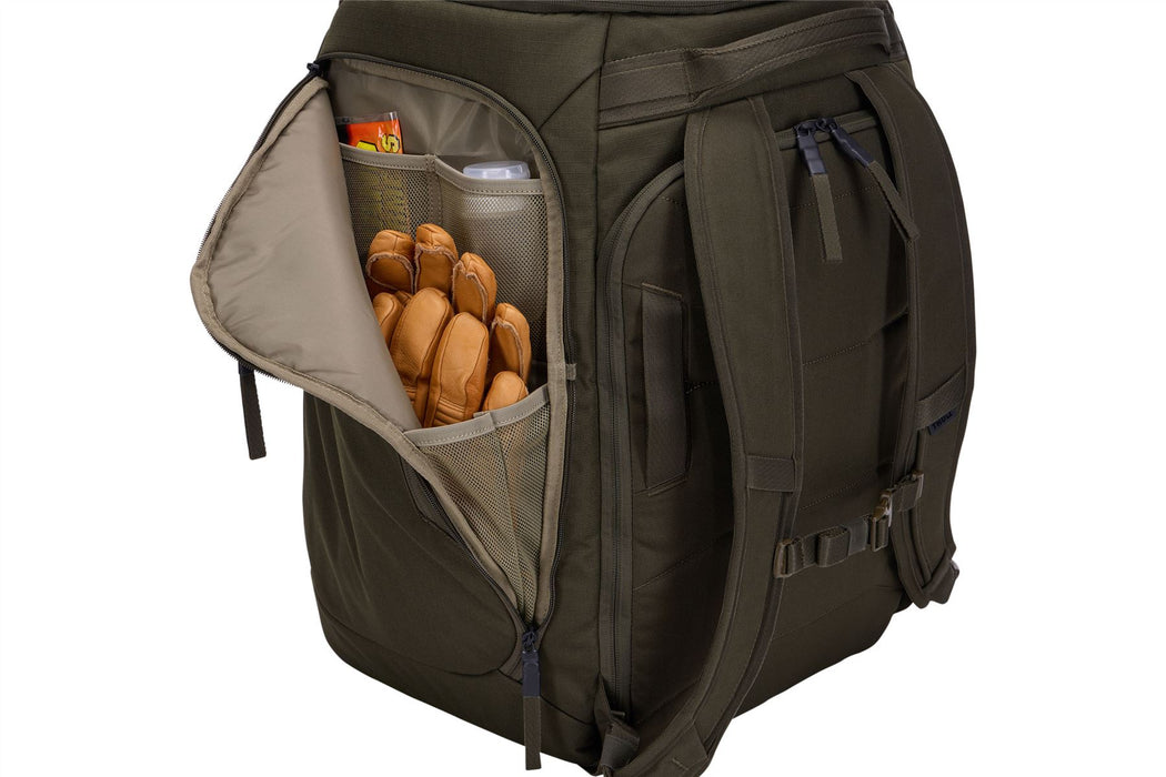 Thule RoundTrip Snowboard and ski boot backpack 60L deep khaki Thule - UK Camping And Leisure