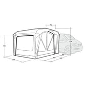 Outwell Cross PowerAir Driveaway Awning Campervan 175-200cm Low - View 19