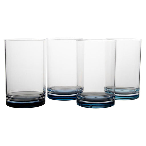Gimex Colour Line Water Glass Sky 320ml 4 Pieces Gimex - UK Camping And Leisure