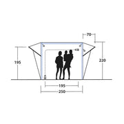 Outwell Cross PowerAir Driveaway Awning Campervan 175-200cm Low - View 20