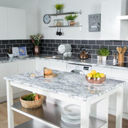 AG Self Adhesive Film Marble White 67 5cm x 2m AG - UK Camping And Leisure