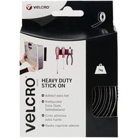 Velcro® Brand Heavy Duty Stick On Tape 50mm x 2.5m Black