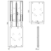 Height Adjustable Pivoting LCD Bracket for Mobile Homes Nova - UK Camping And Leisure