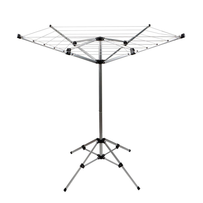Leisurewize Caravan Camping 4 Arm Rotary Clothes Airer with Pegs - View 3