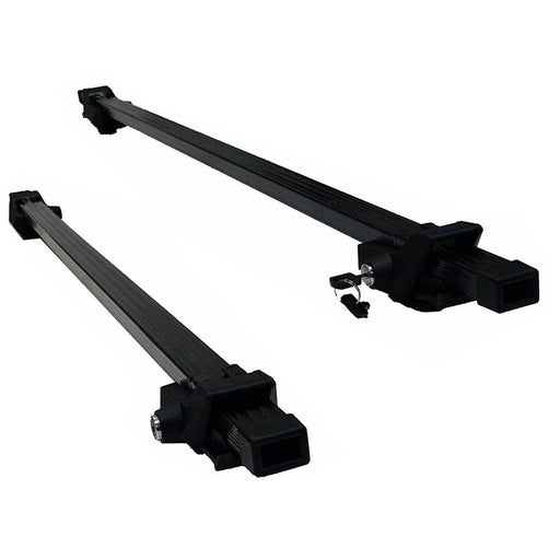 Summit SUM-001 Roof Bar to Fit Cars with Running Rails, Black Steel Summit - UK Camping And Leisure