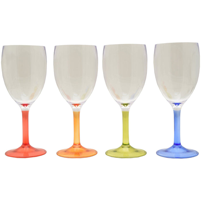 Wine Glass Party (4) T0151M Flamefield - UK Camping And Leisure