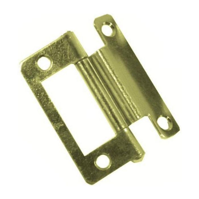 Cranked Flush Hinge Brass for Caravan/Motorhomes Nova - UK Camping And Leisure