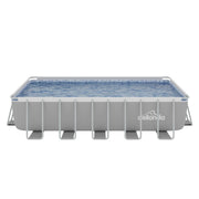 Dellonda Steel Frame Rectangular Swimming Pool - Step Ladder & Filter Pump 21ft Dellonda - UK Camping And Leisure