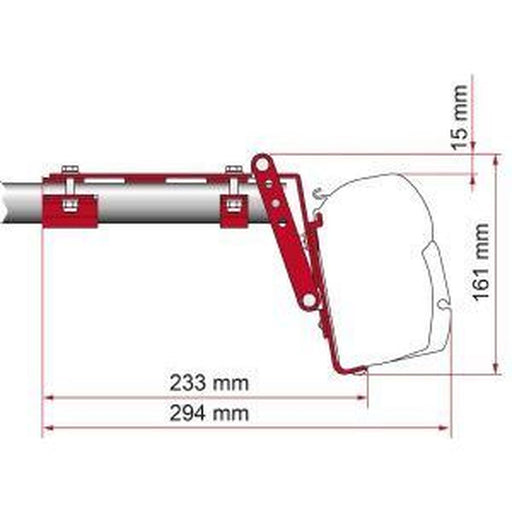 Fiamma F45 Adapter Roof Rail Kit 98655-770 Fiamma - UK Camping And Leisure