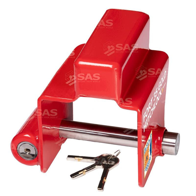 SAS Security Products SAS SAS FORT 35 GOLD Hitchlock for AL-KO AKS3504 Stabiliser Coupling Lock Keyed Alike - Image 4 of 5 | UK Camping and Leisure