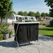 Leisurewize Portable Camping Table & Storage Cupboard Foldable Aluminium Frame - View 3