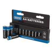 Draper PowerUP Ultra Alkaline AA Batteries (Pack of 12) 03972 Draper - UK Camping And Leisure