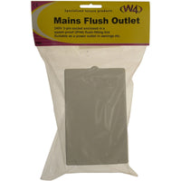W4 Flush Mains Outlet Oblong 20039