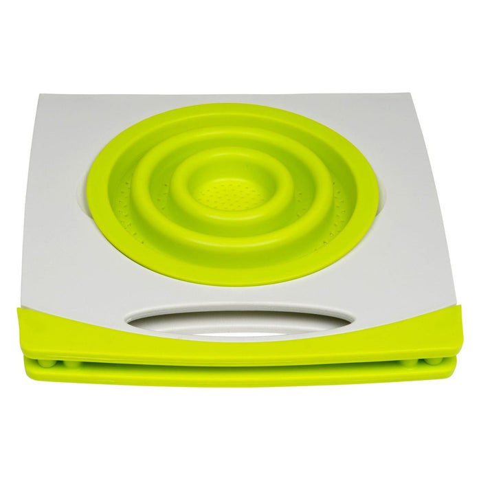 MDS1203 Reimo Folding chopping board  silicone strainer 94090 Camp 4 - UK Camping And Leisure