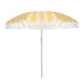 Gardenwize Yellow-Striped Fringed Parasol for Garden / Camping Gardenwize - UK Camping And Leisure