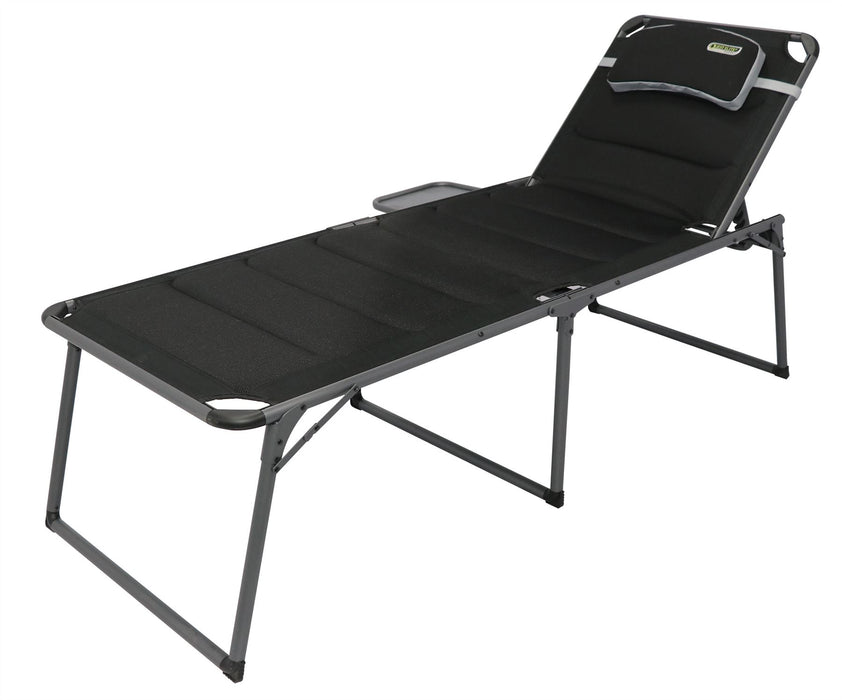 Quest Vienna Pro Lounge bed with side table Quest - UK Camping And Leisure
