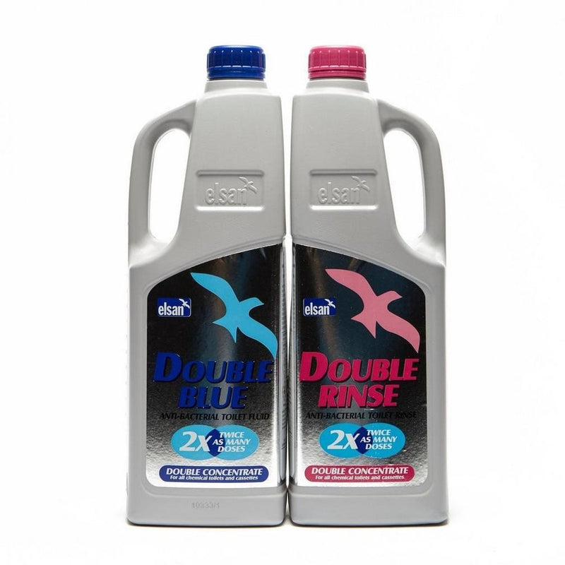 Elsan 2lt Double Blue  Free Double Rinse Toilet Fluid DBR02X Elsan - UK Camping And Leisure